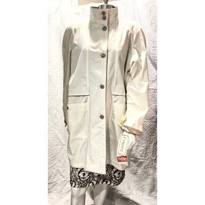 NWTCambridge Jacket Vintage Cream trenchcoat Size Petite 6